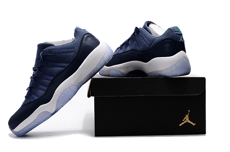 Air Jordan 11 Low Blue Moon Shoes - Click Image to Close